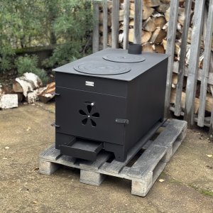 Krosnelė 10kW su šamotu ir 2 rinkėmis