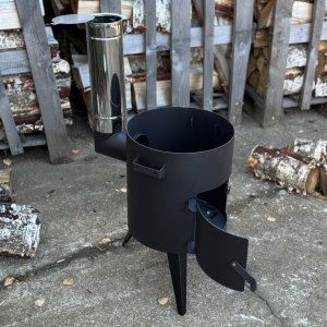 ECO nuo 8L iki 22L 2MM krosnelė su kaminu