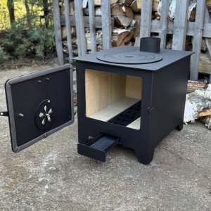 Krosnelė 8kW su šamotu ir rinkėmis