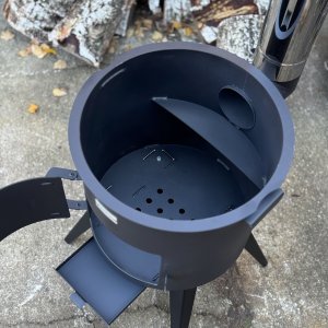 PREMIUM nuo 8L iki 22L 3MM krosnelė su kaminu