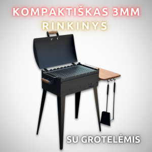 Kompaktiškas rinkinys su grotelėmis