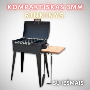 Kompaktiškas rinkinys su iešmais